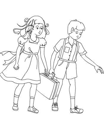 Школьная форма раскраска