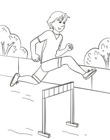 Легкая атлетика раскраска для детей