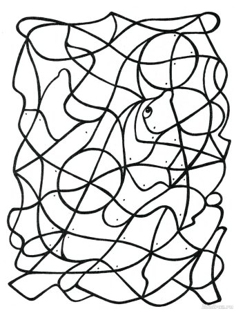 Закрась ФРАГМЕНТЫ С одной точкой