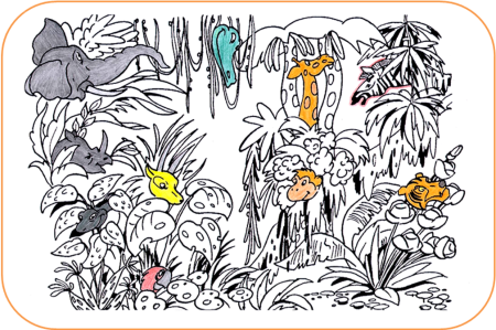 Спрятанные животные на картинках