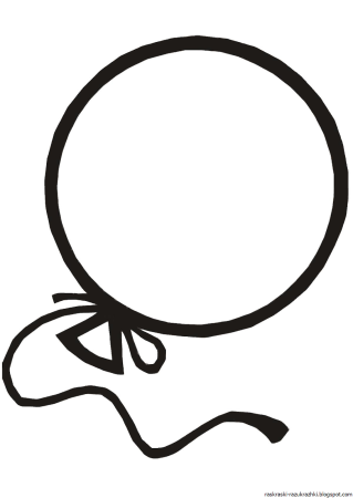 Раскраска шарики для детей 3-4 лет