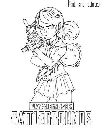 Раскраски из PUBG mobile
