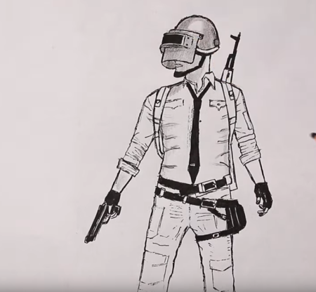 Срисовывать рисунки ПАБГ