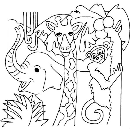 Африка раскраска для детей