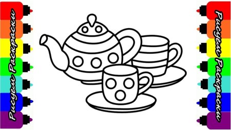 Трафарет кружки для рисования пальчиками