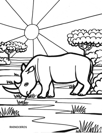 Африка раскраска для детей