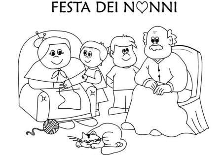 Бабушка и дедушка картинки раскраски