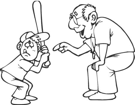 Раскраска бабушка и внук