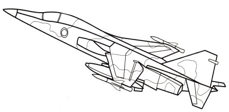 Раскраска самолет истребитель Су-24