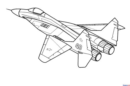 P-51 Mustang раскраска