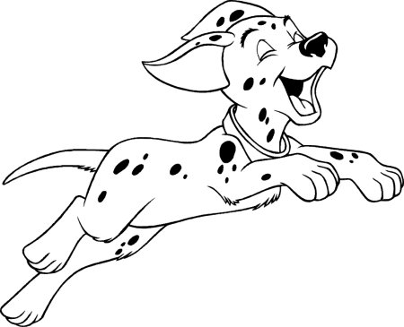 Раскраска далматинец