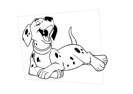 Раскраска собачка далматинец