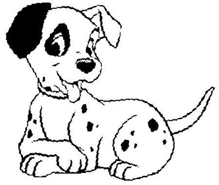 Далматинец раскраска для малышей
