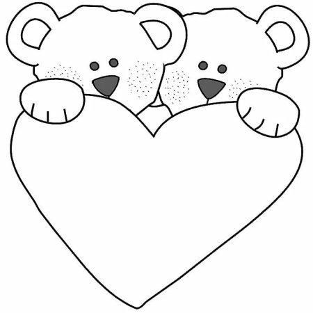 Сердечко рисунок раскраска