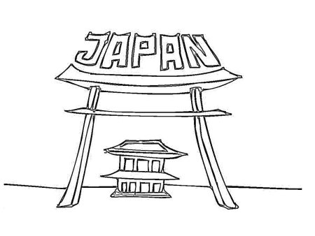 Раскраска Япония