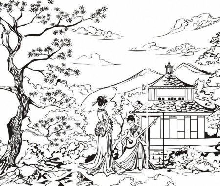 Рисунки в японском стиле