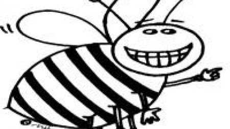 Шмель раскраска