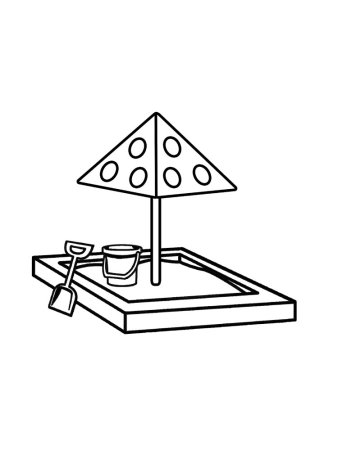 Песочница раскраска