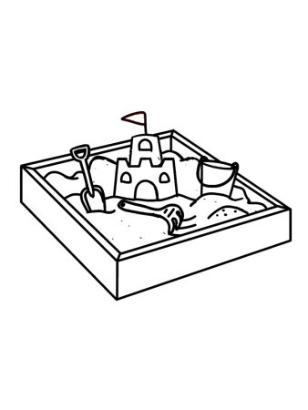 Песочница раскраска