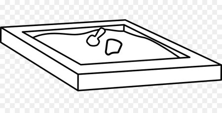 Песочница раскраска для детей