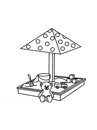 Песочница раскраска