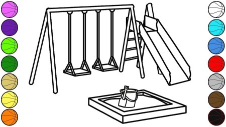 Песок раскраска для детей