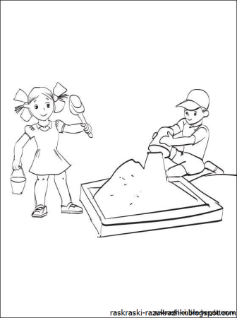 Песочница раскраска