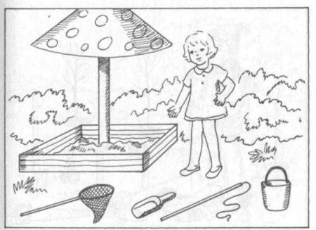 Песочница раскраска для детей