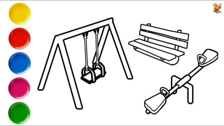 Горка раскраска для детей