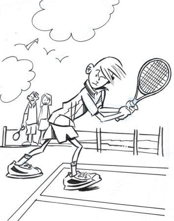 Детские раскраски теннис