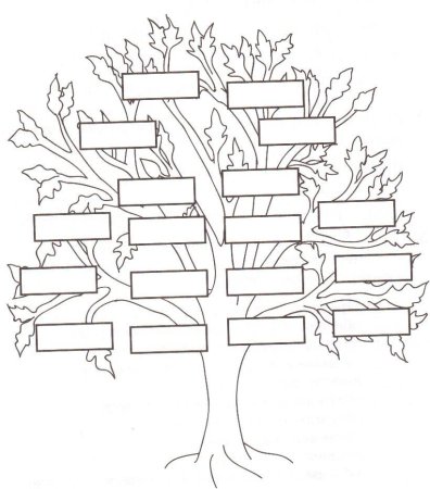 Семейное дерево черно белое