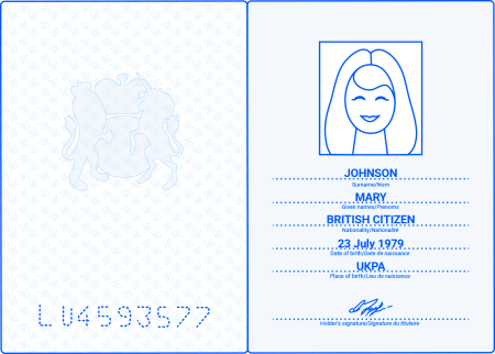 Нарисованный паспорт