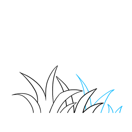 Трава раскраска