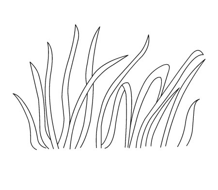 Трафарет цветок для детей