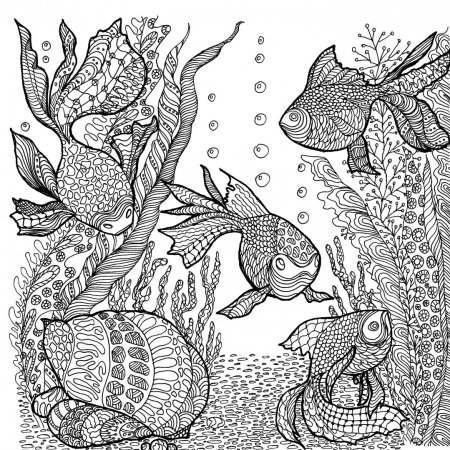 Зентангл водоросли