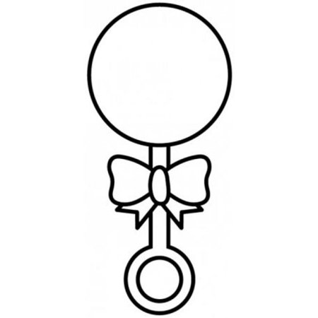 Погремушка раскраска для малышей