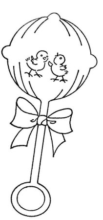 Погремушка раскраска