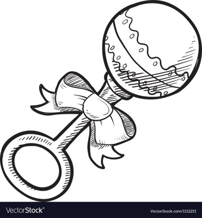 Погремушка раскраска