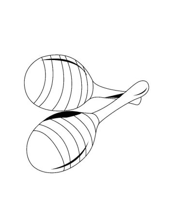 Погремушка раскраска