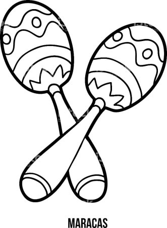 Погремушка раскраска