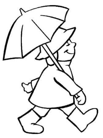 Раскраска дождь