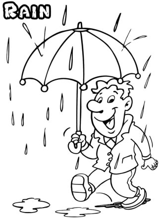 Трафарет прогулка с зонтом