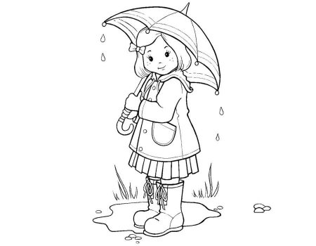 Прогулка. Раскраски