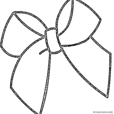 Бантик трафарет для вырезания