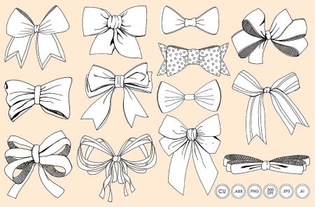 Бант раскраска