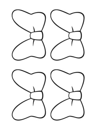 Бантик раскраска