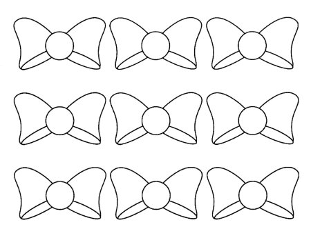 Бантик раскраска