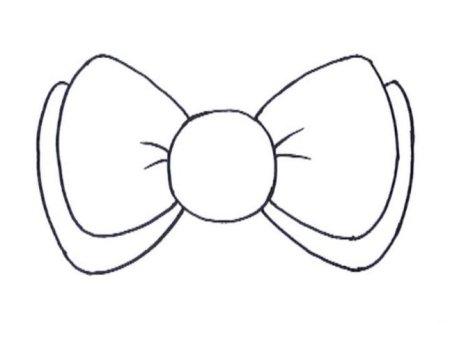 Галстук бабочка раскраска
