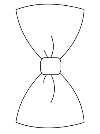 Бантик раскраска