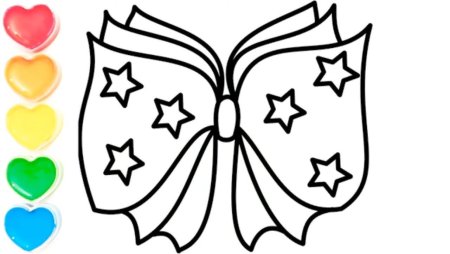 Бант трафарет